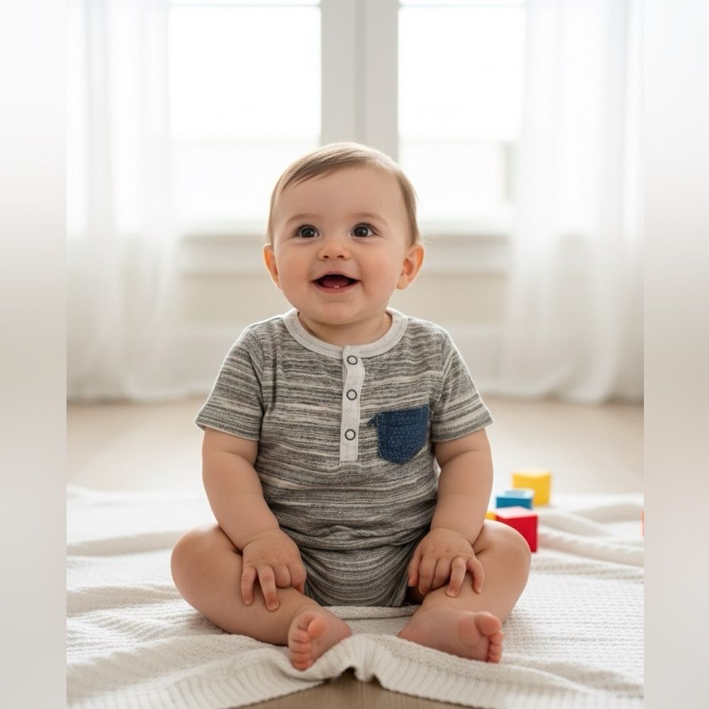 Miki Miette baby shortsleeved shirt 6M